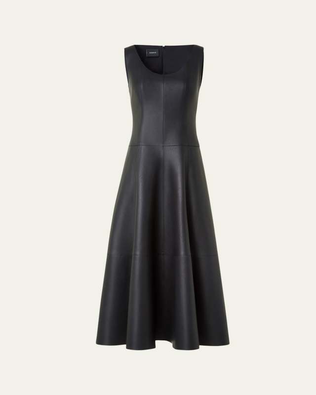 Nappa Leather Midi Dress